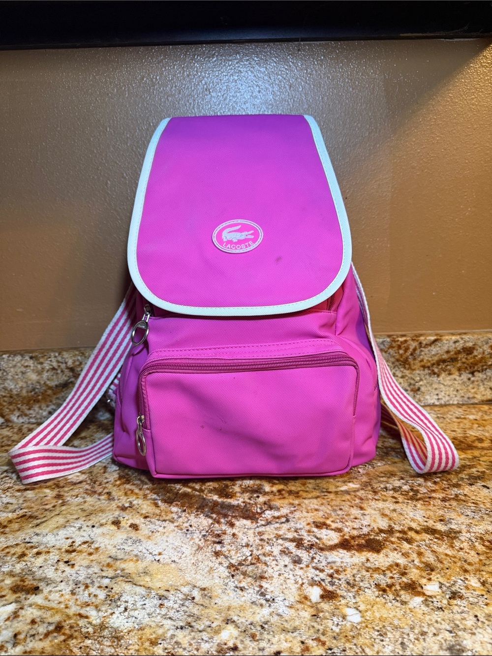 Lacoste Hot Pink Backpack